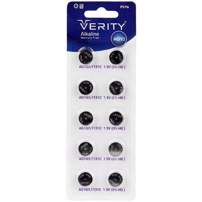 باتری ساعتی وریتی مدل 389 LR1130W AG10 تک عددی